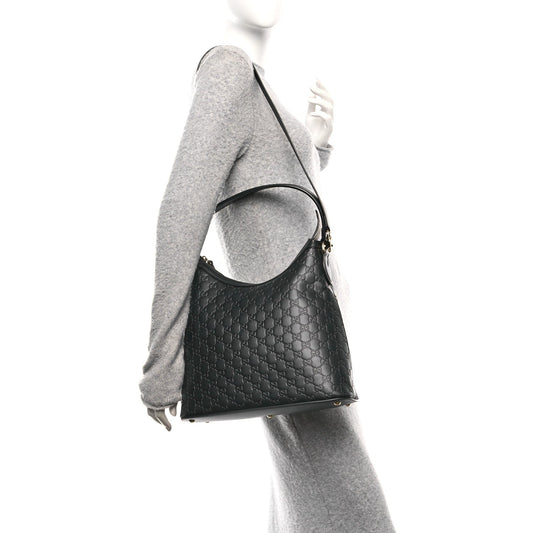 Guccissima Linea A Hobo Black