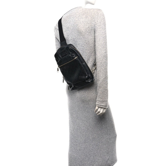 Guccissima Sling Backpack Black