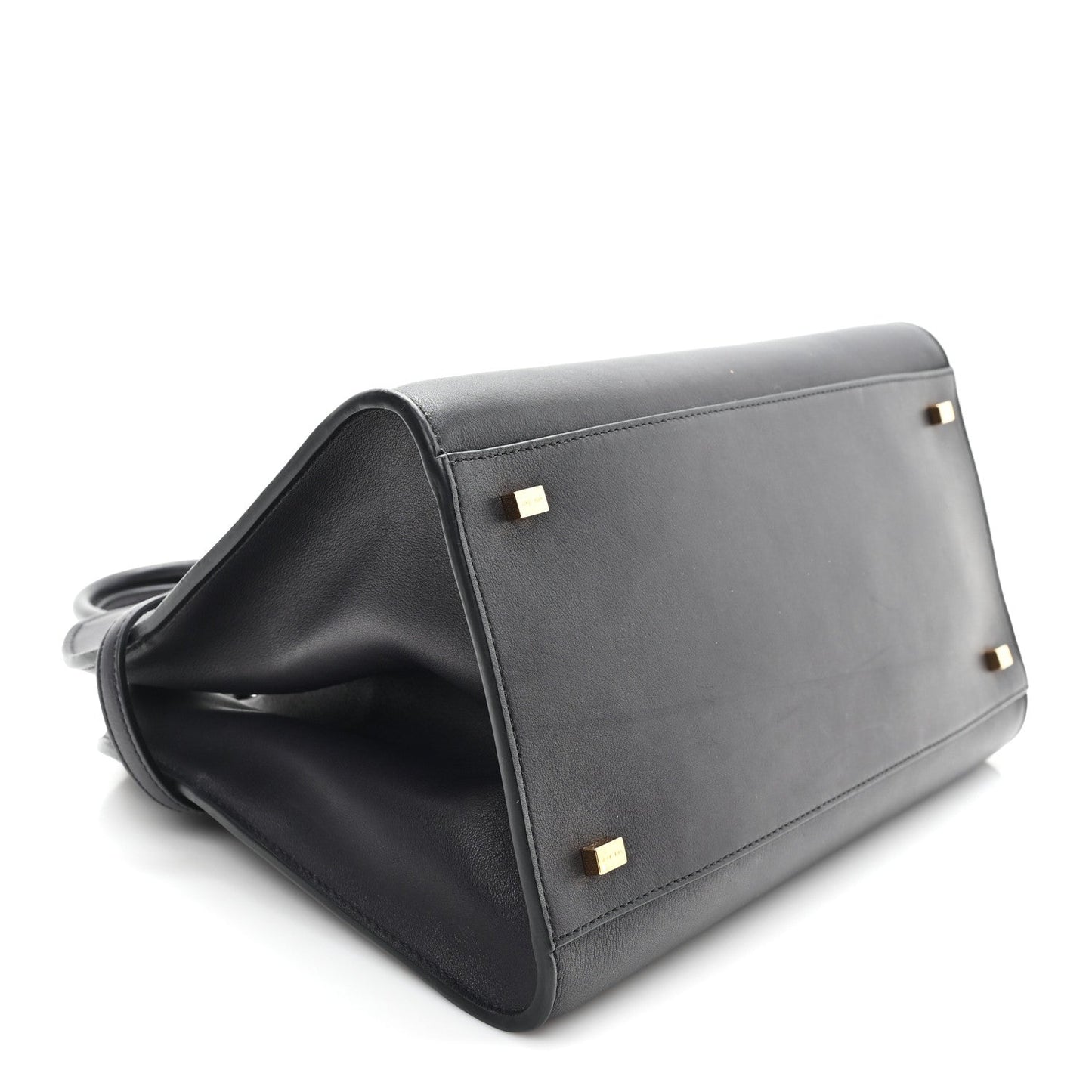 Polished Saddle Calfskin Soft Margaux 12 Black