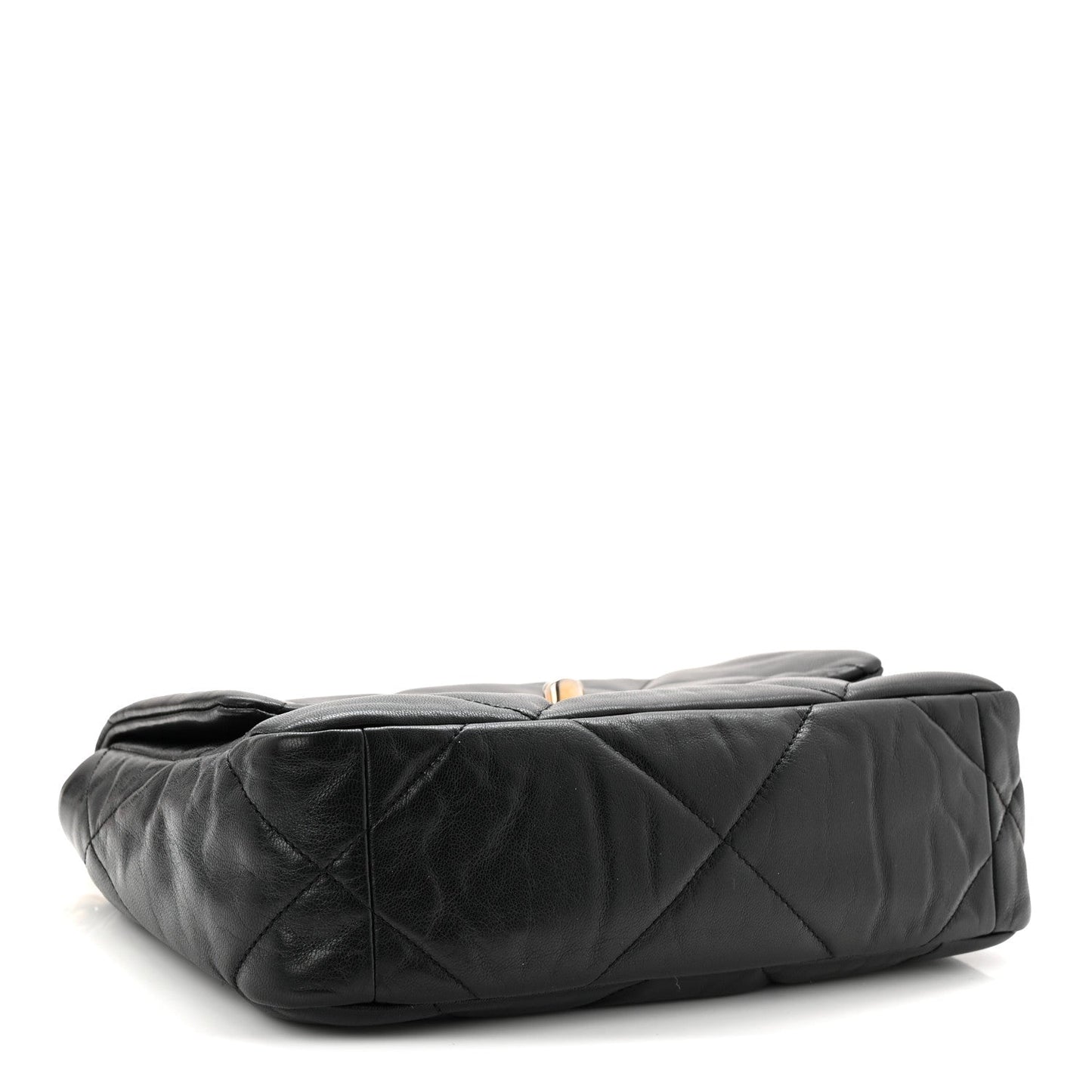 Goatskin Quilted Medium Chanel 19 Flap Black